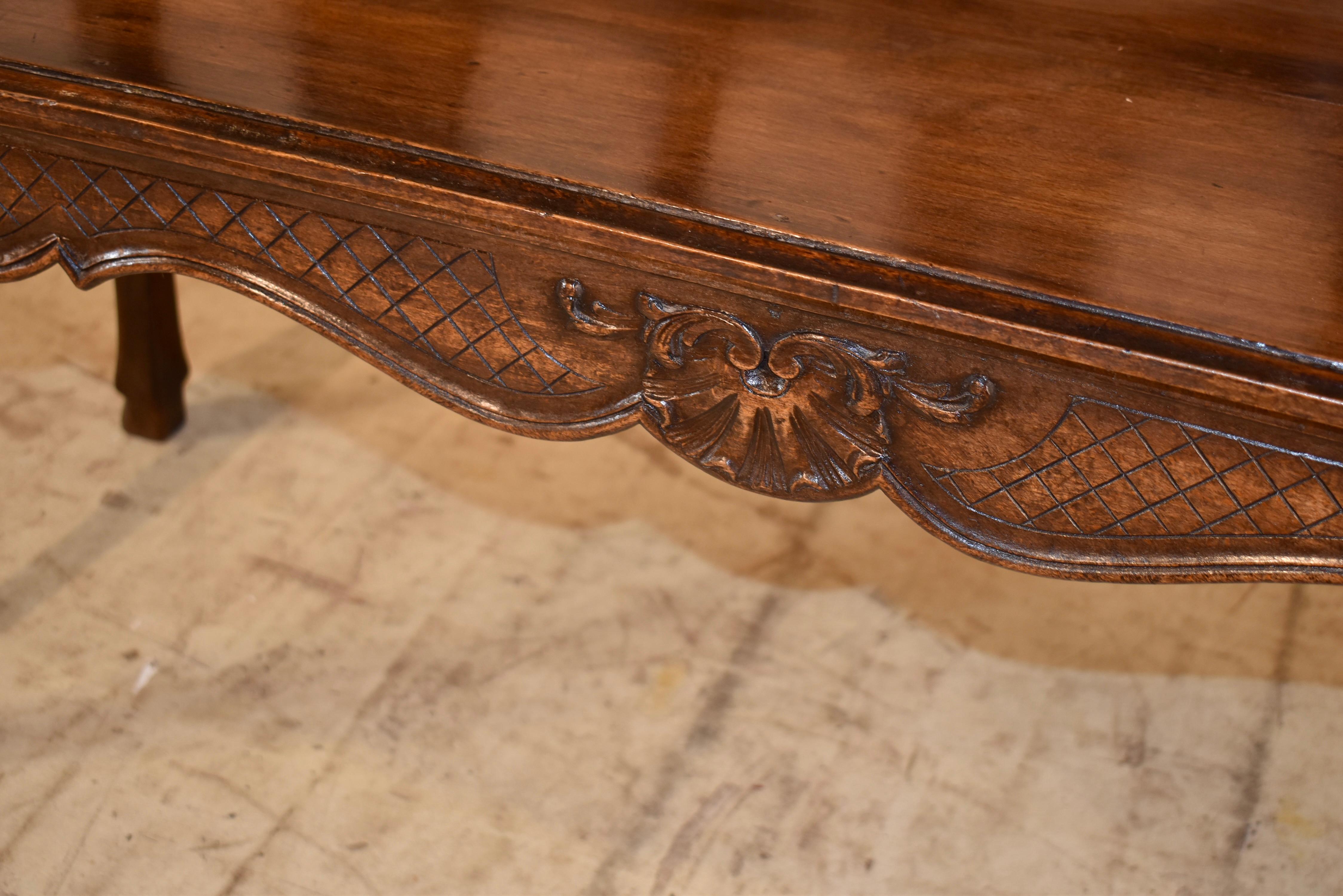 19th Century French Louis XV Oak Settee For Sale 7