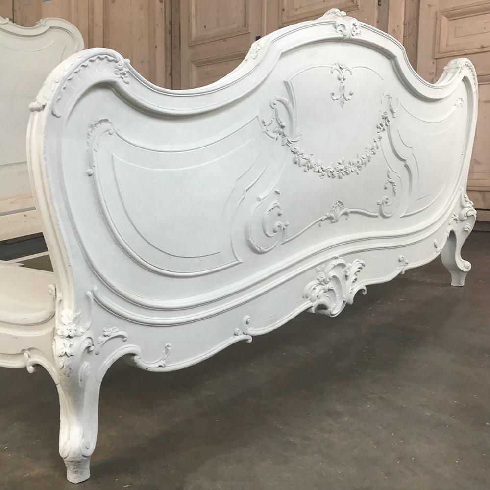 19th Century French Louis XV Painted Bedroom Set 7