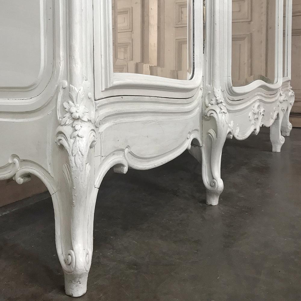 Late 19th Century 19th Century French Louis XV Painted Bedroom Set