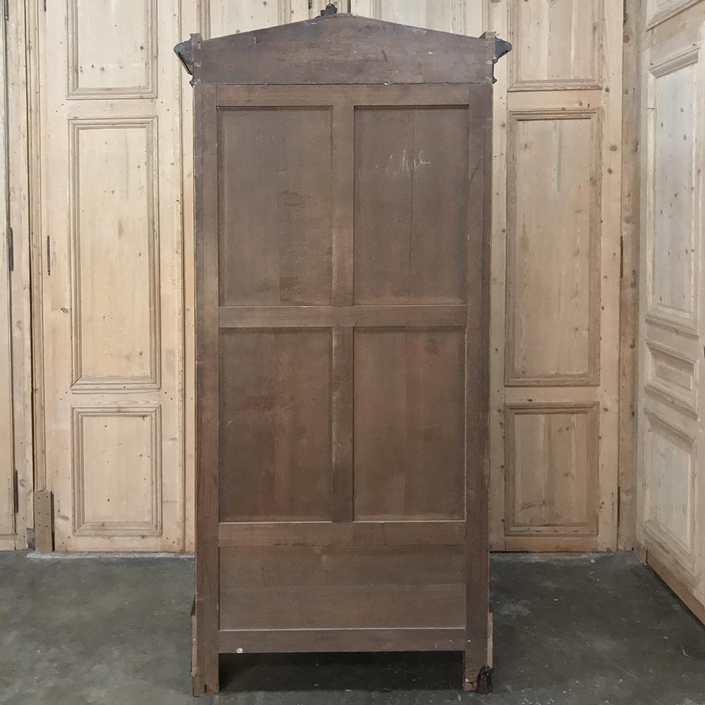 19th Century French Louis XV Rosewood Display Armoire Bookcase 8