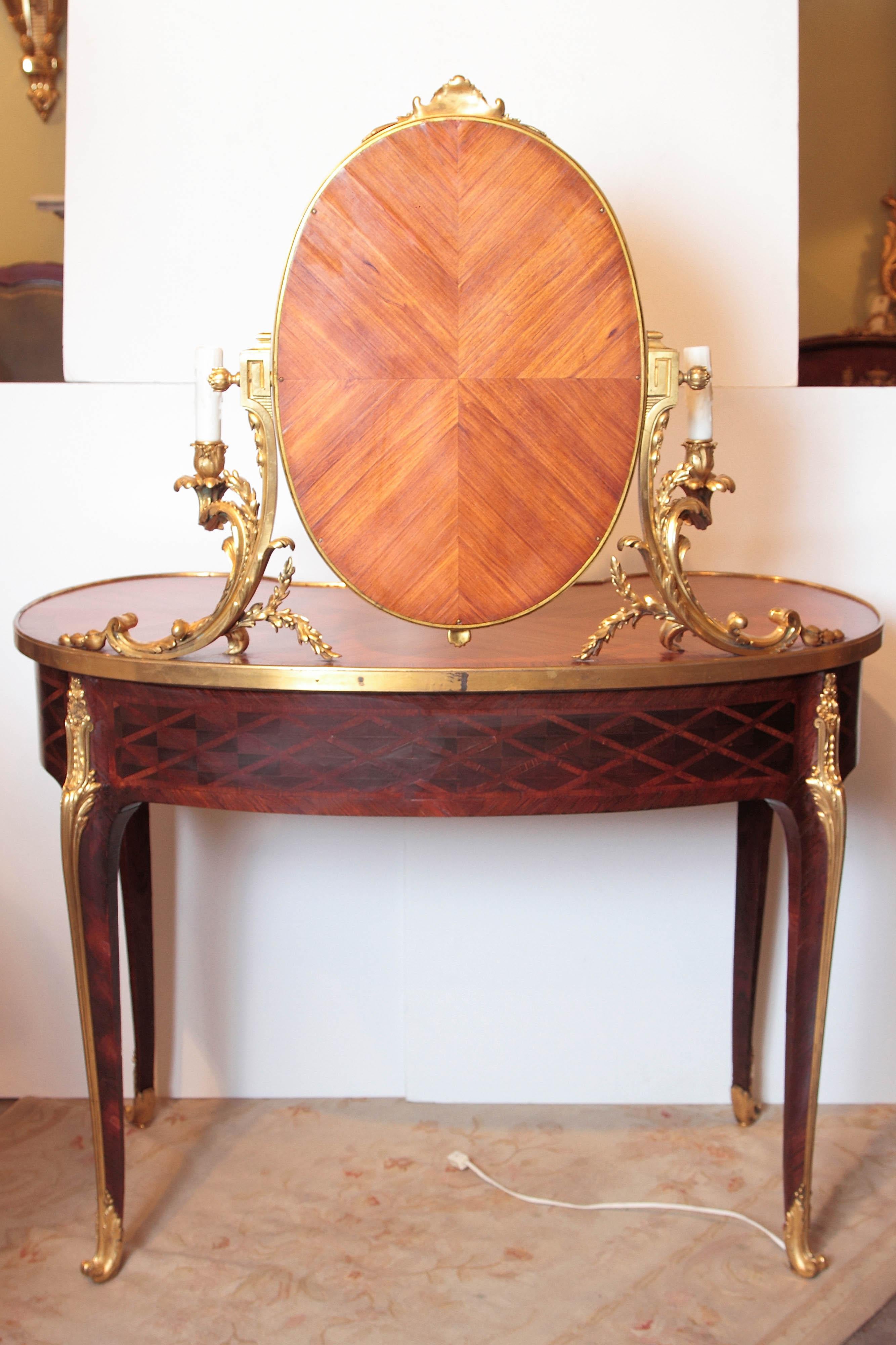 19th Century French Louis XV Signed Dressing Table 9