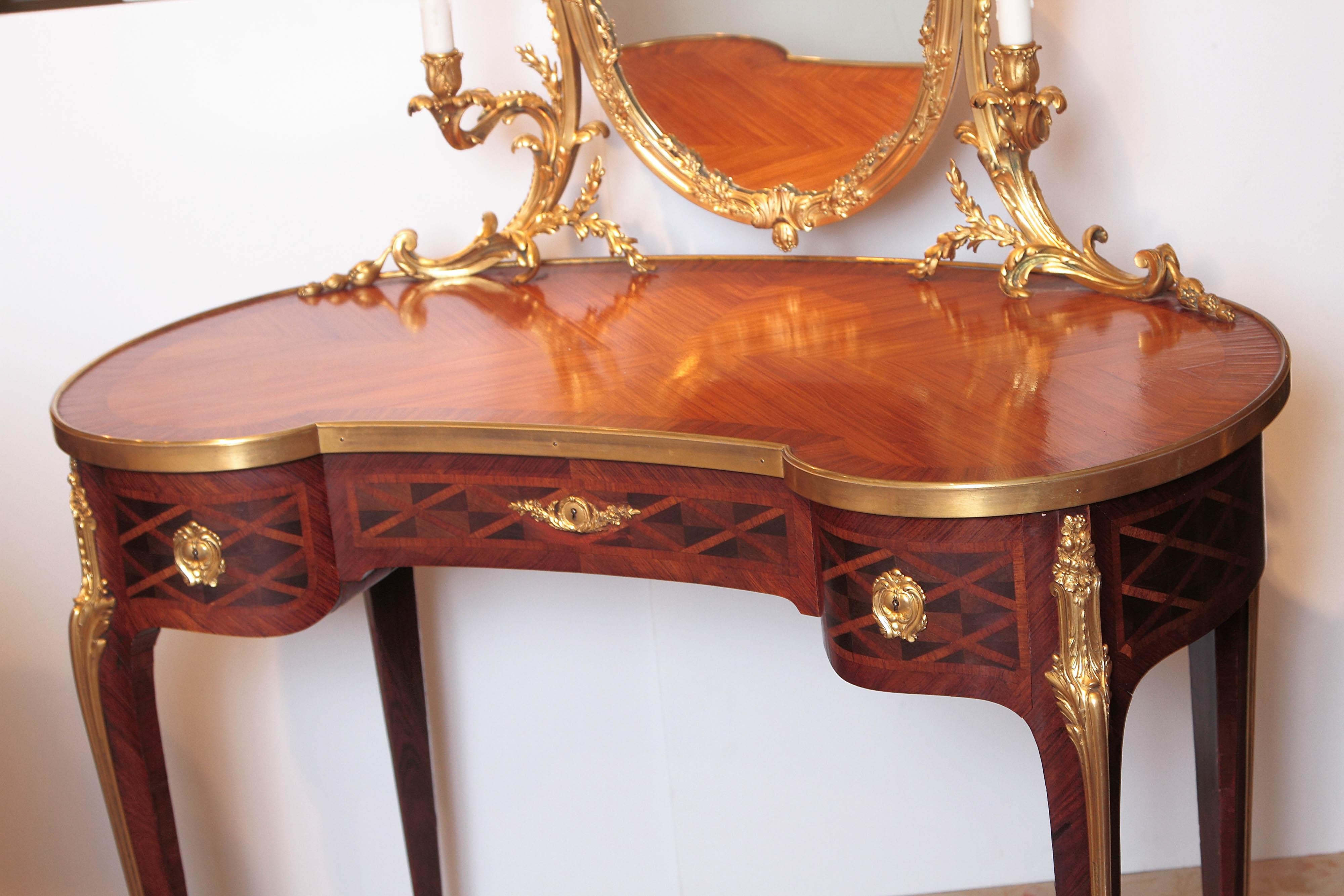 19th Century French Louis XV Signed Dressing Table 2