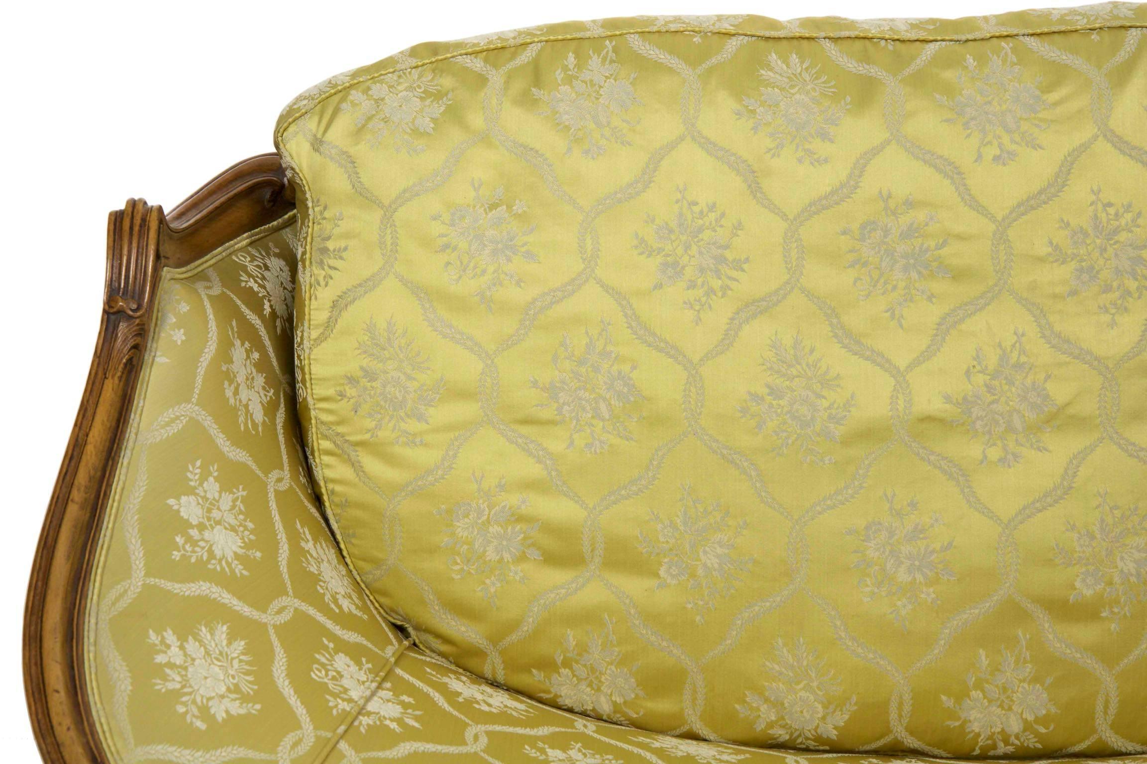 19th Century French Louis XV Style Antique Canapé Sofa Settee 14