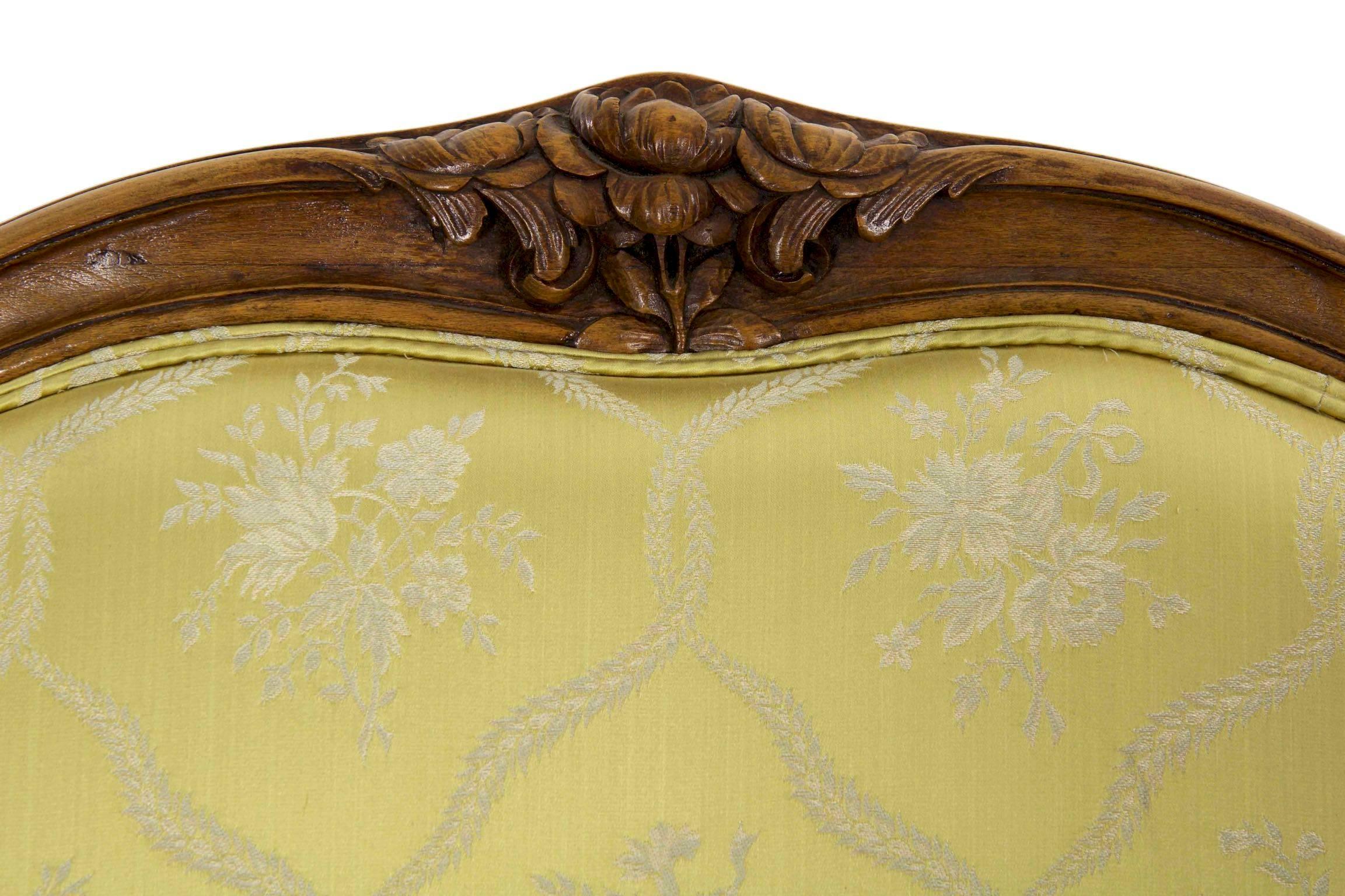 19th Century French Louis XV Style Antique Canapé Sofa Settee 3