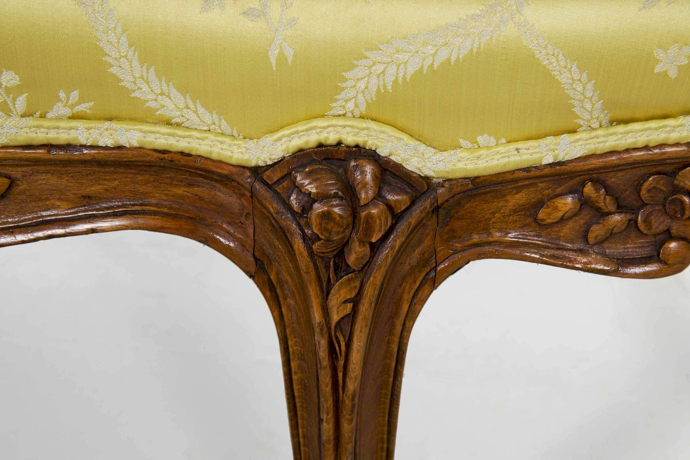19th Century French Louis XV Style Antique Canapé Sofa Settee 4