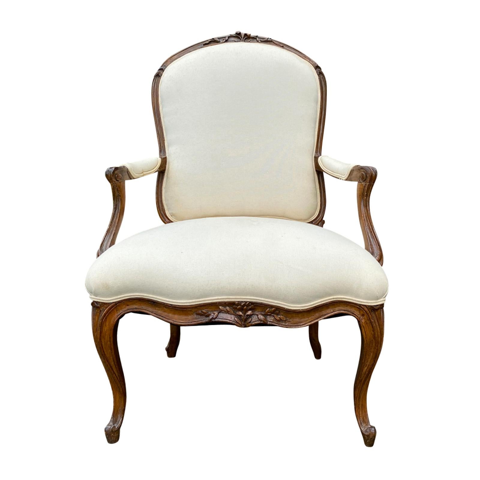 19th Century French Louis XV Style Armchair from the Baker Furniture Archive