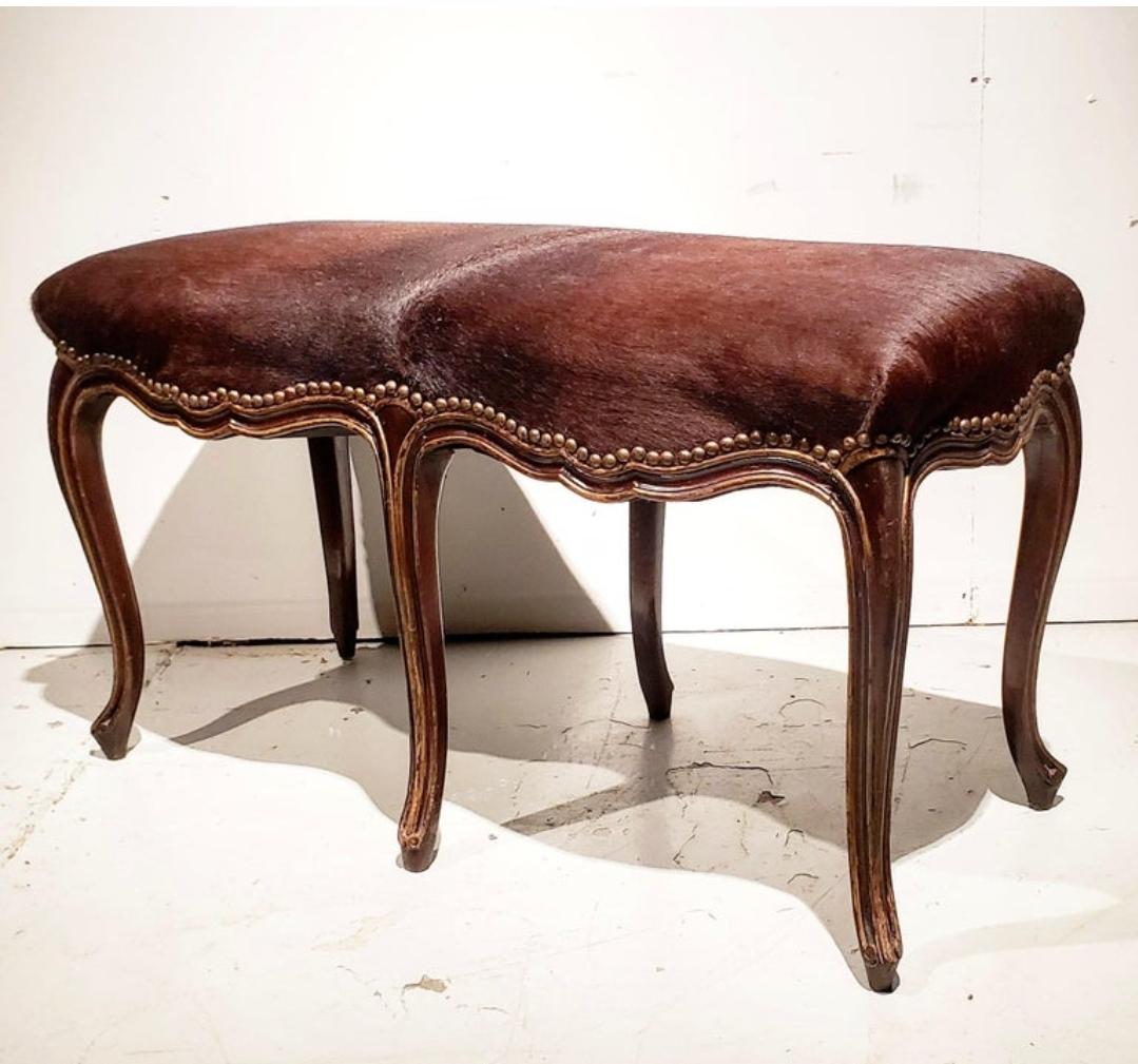 19th Century French Louis XV Style Bench For Sale 5
