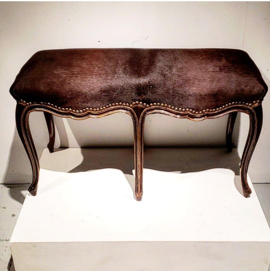 19th Century French Louis XV Style Bench For Sale 1