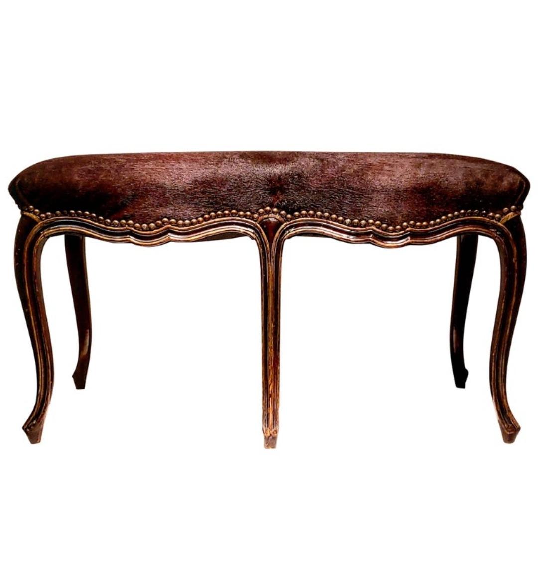 19th Century French Louis XV Style Bench For Sale 3