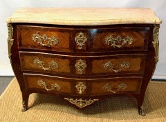 19th Century French Louis XV Style Bombé Commode
