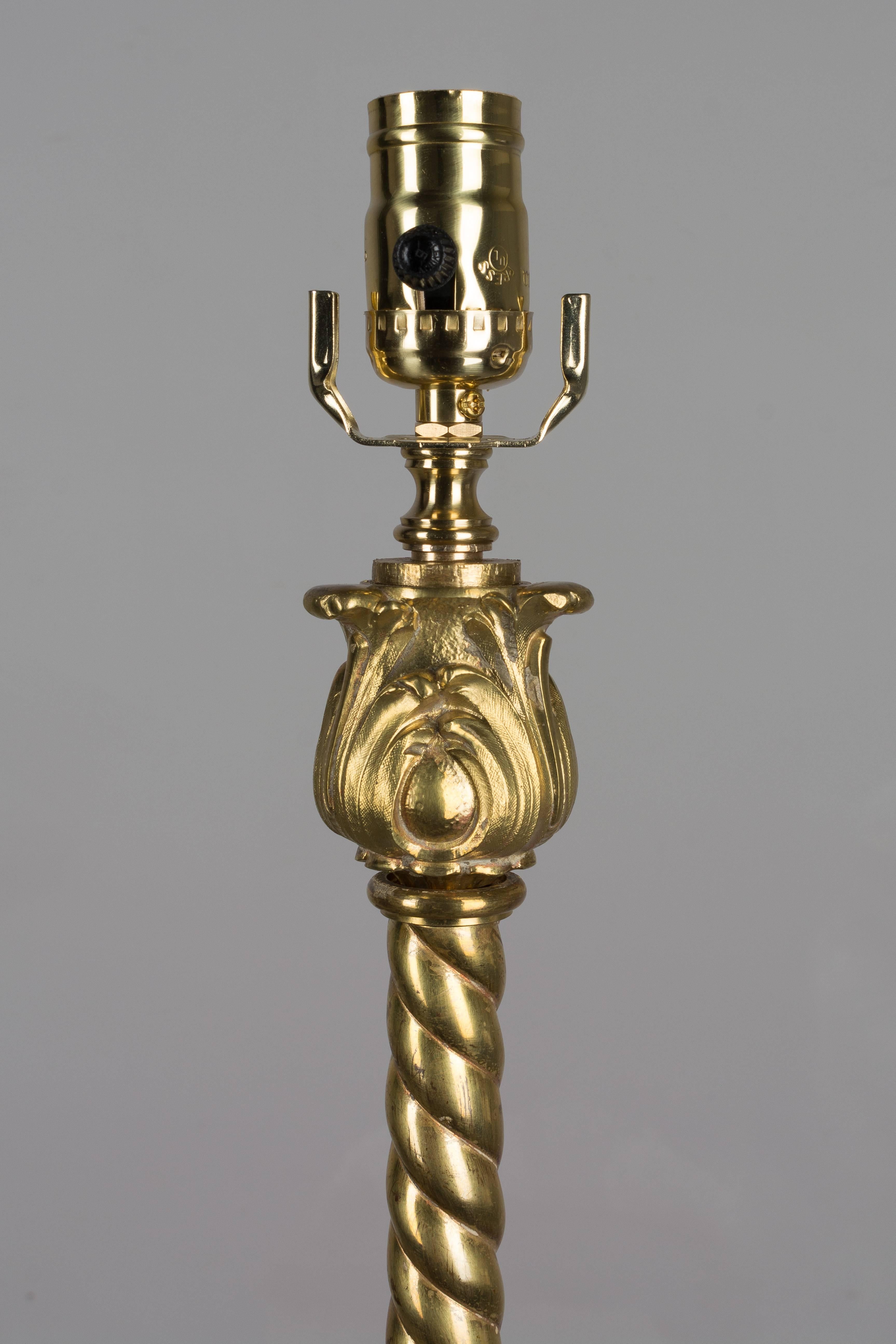 French Louis XV Style Bronze Floor Lamp 7