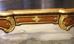 19th Century French Louis XV Style Bureau Plat “à Têtes De Guerriers Antiques”
