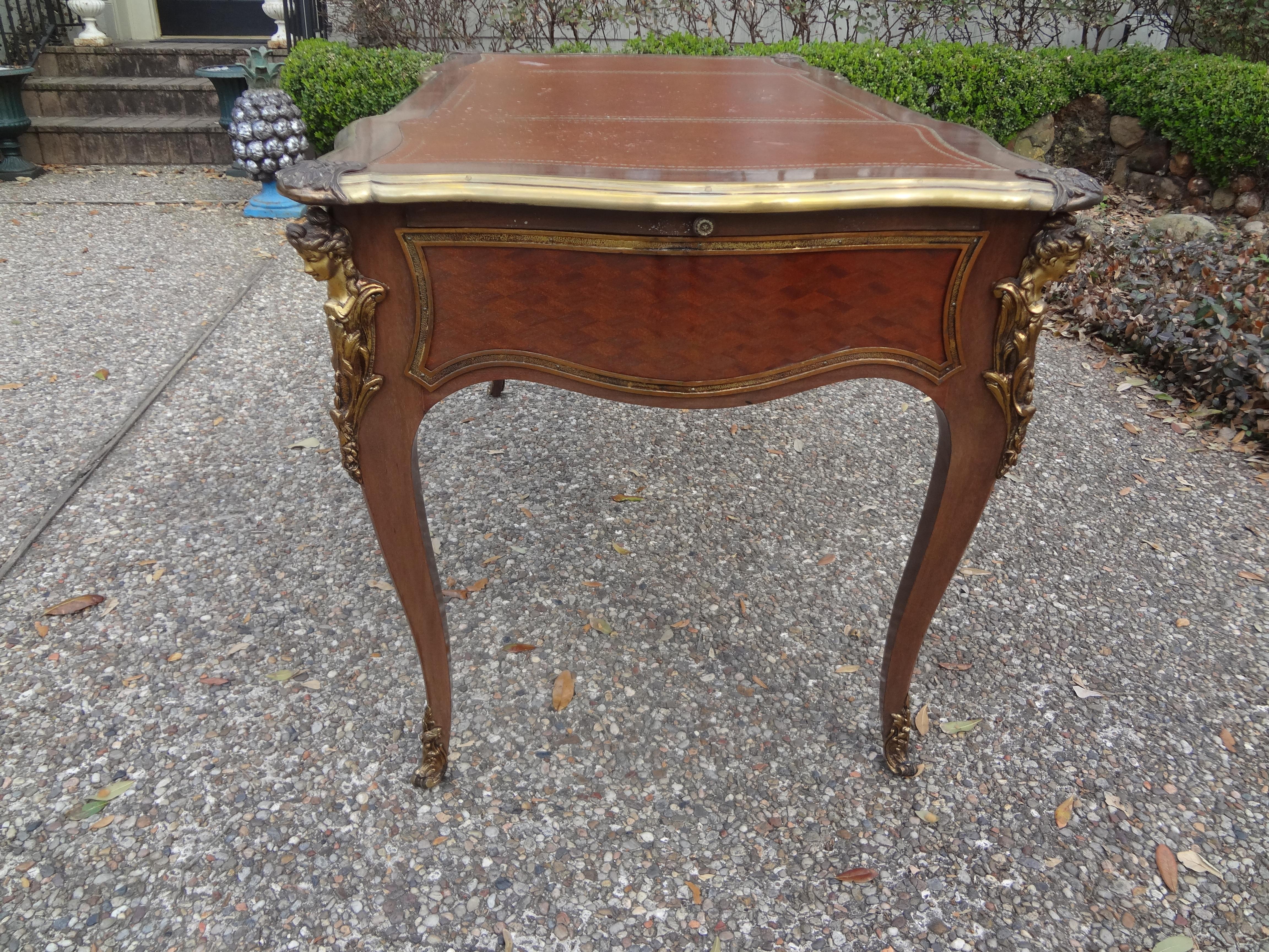 European 19th Century French Louis XV Style Desk-Bureau Plat