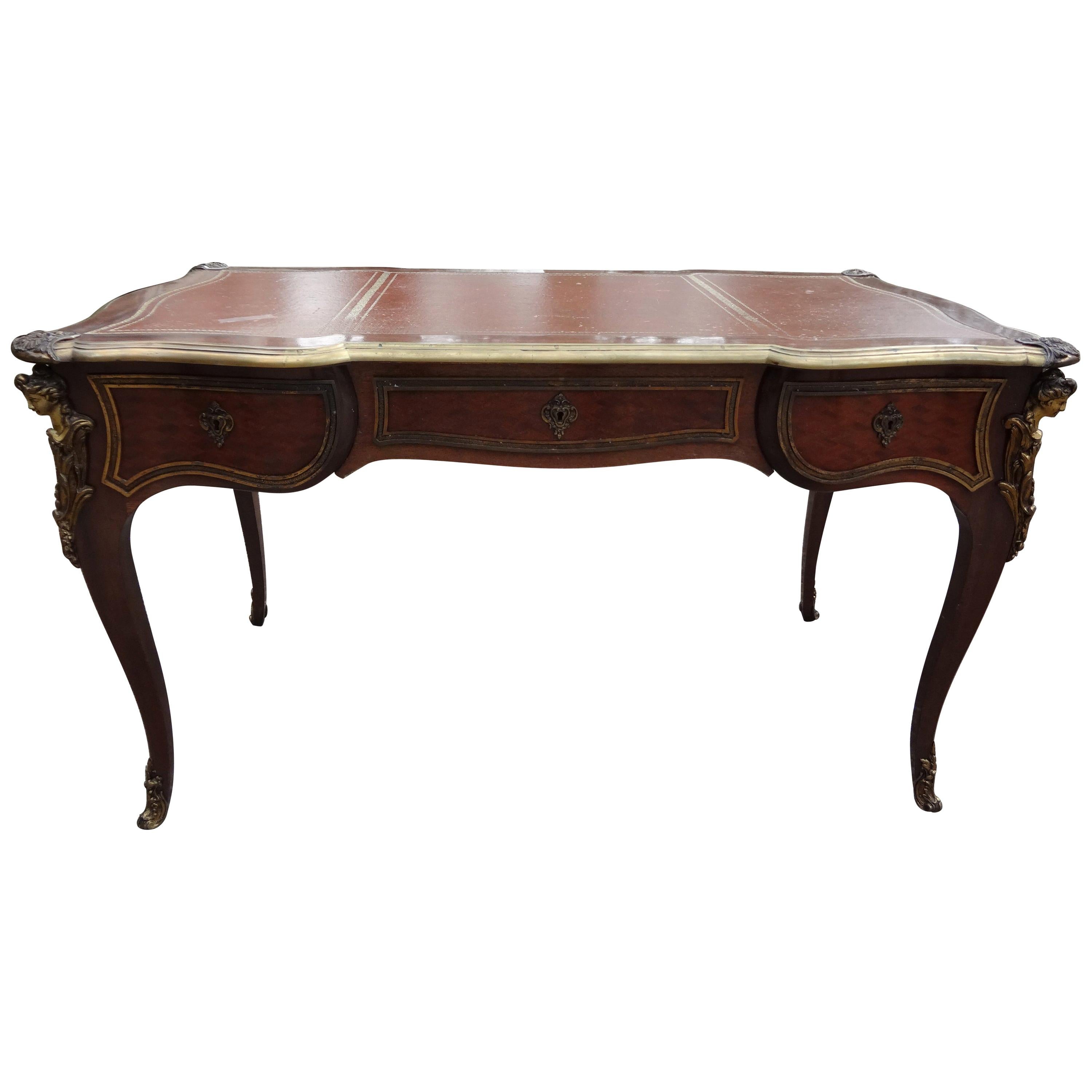 19th Century French Louis XV Style Desk-Bureau Plat 2