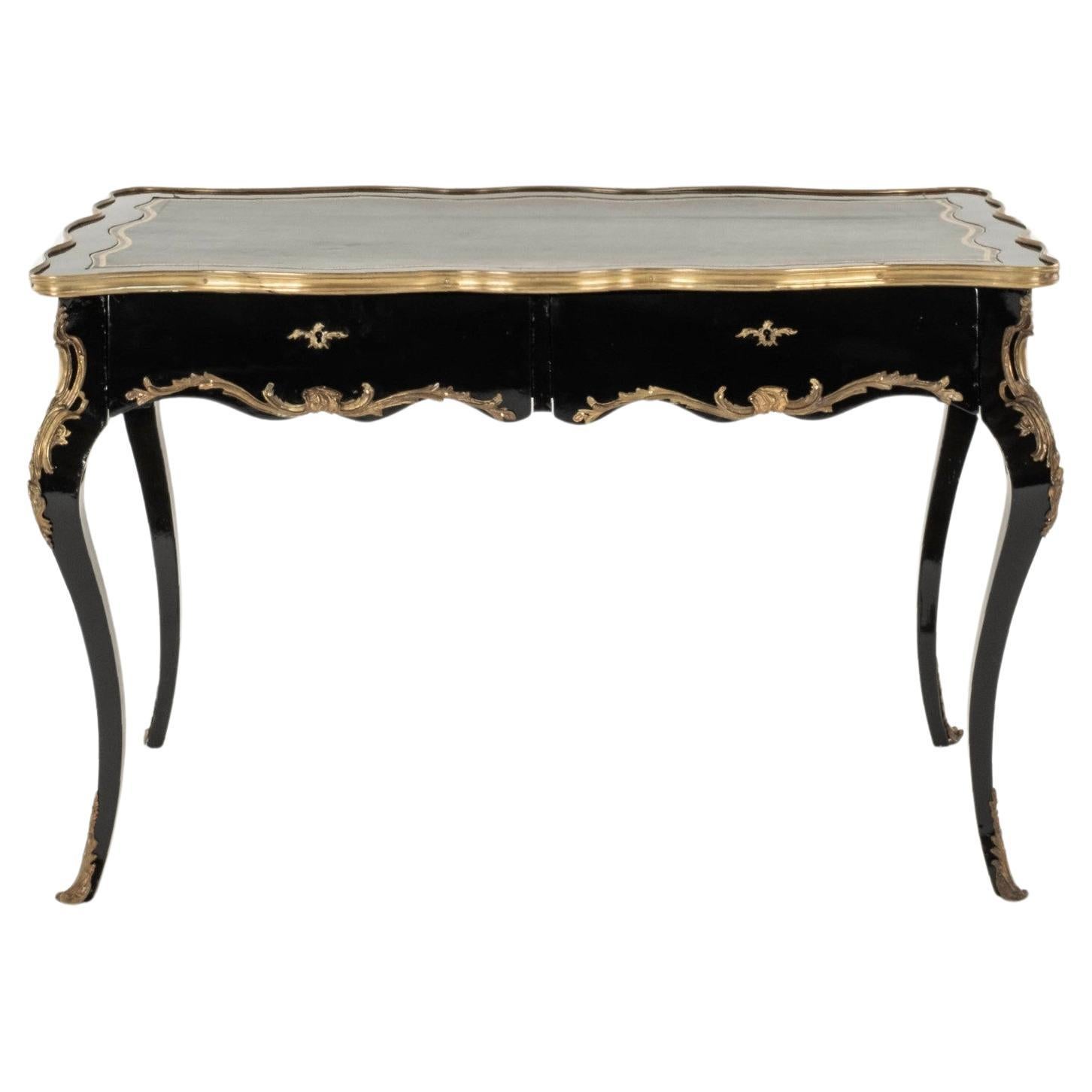 19th Century French Louis XV Style Bureau Plat