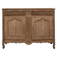 19th Century French Louis XV Style Carved Oak Buffet