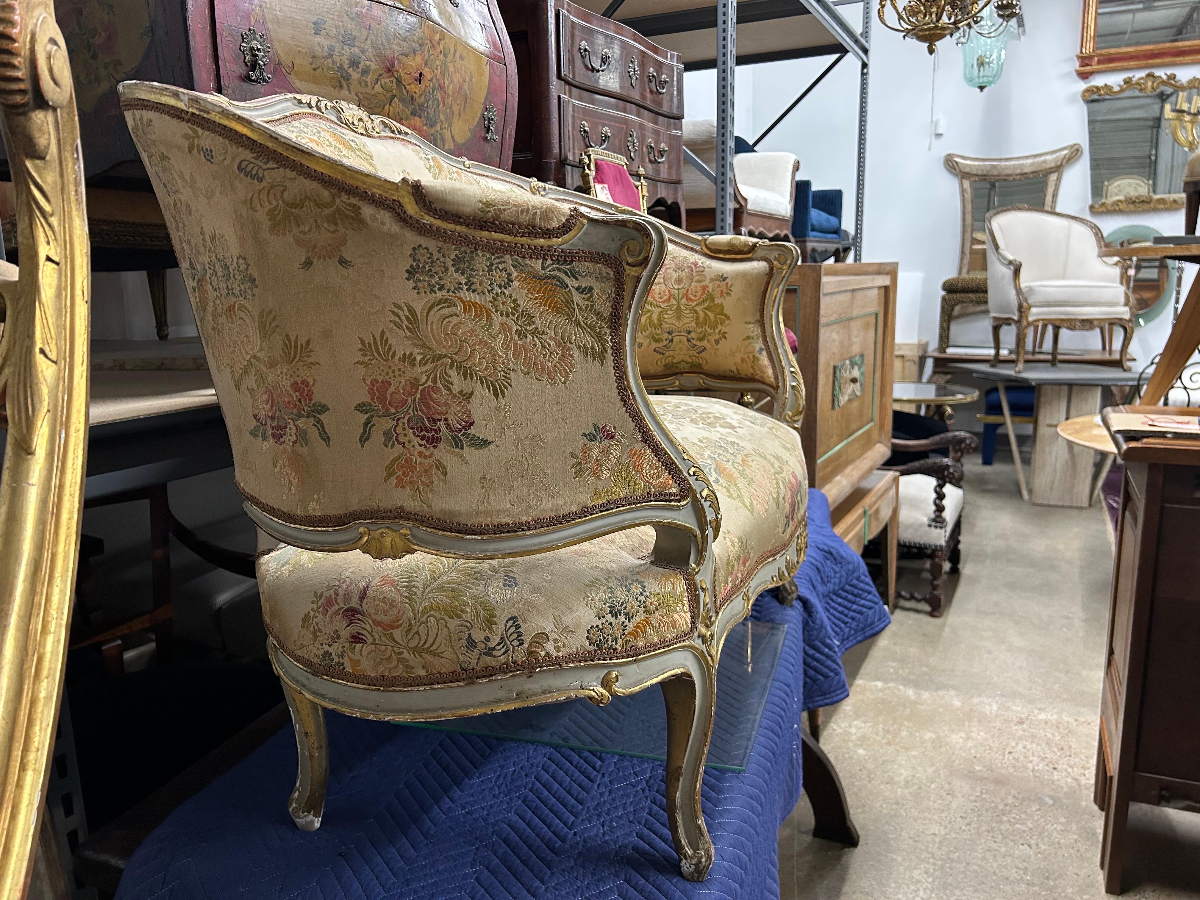 Causeuse française du 19ème siècle de style Louis XV en vente 4