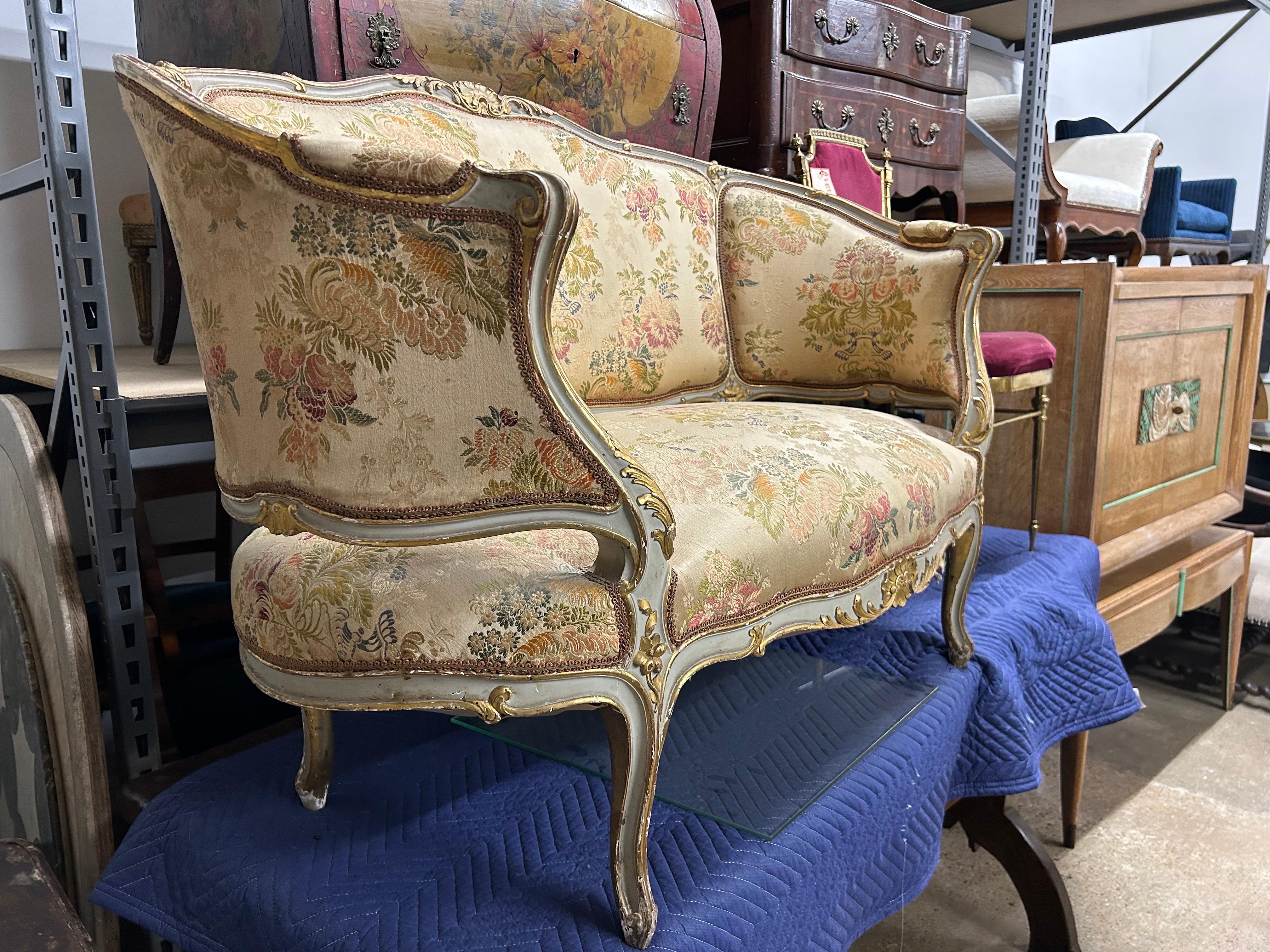 Causeuse française du 19ème siècle de style Louis XV en vente 6