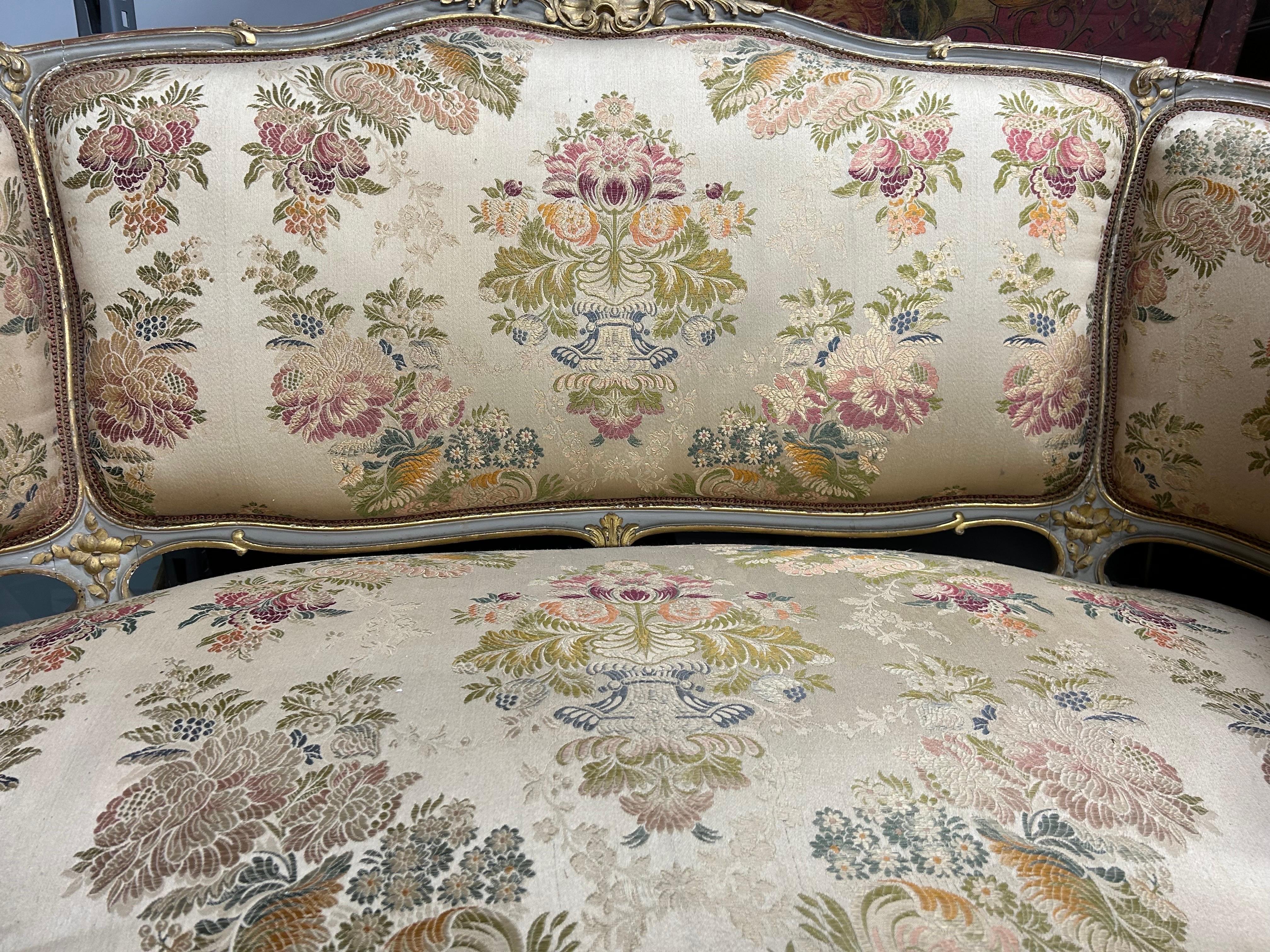 Causeuse française du 19ème siècle de style Louis XV en vente 3