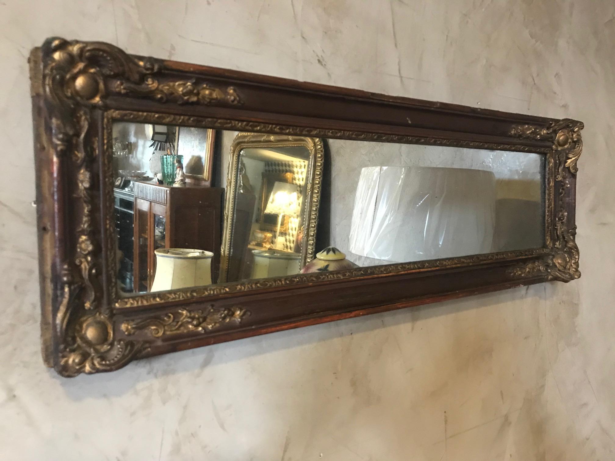 Glass 19th Century French Louis XV Style Mirror