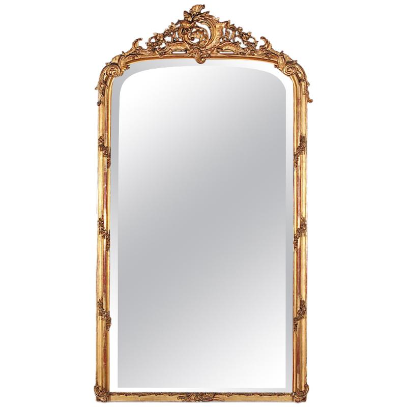 19th Century French Louis XV Style Mirror Napoleon III, France