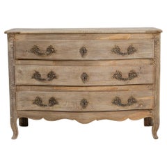 19th Century French Louis XV Style Oak Chest of Drawers