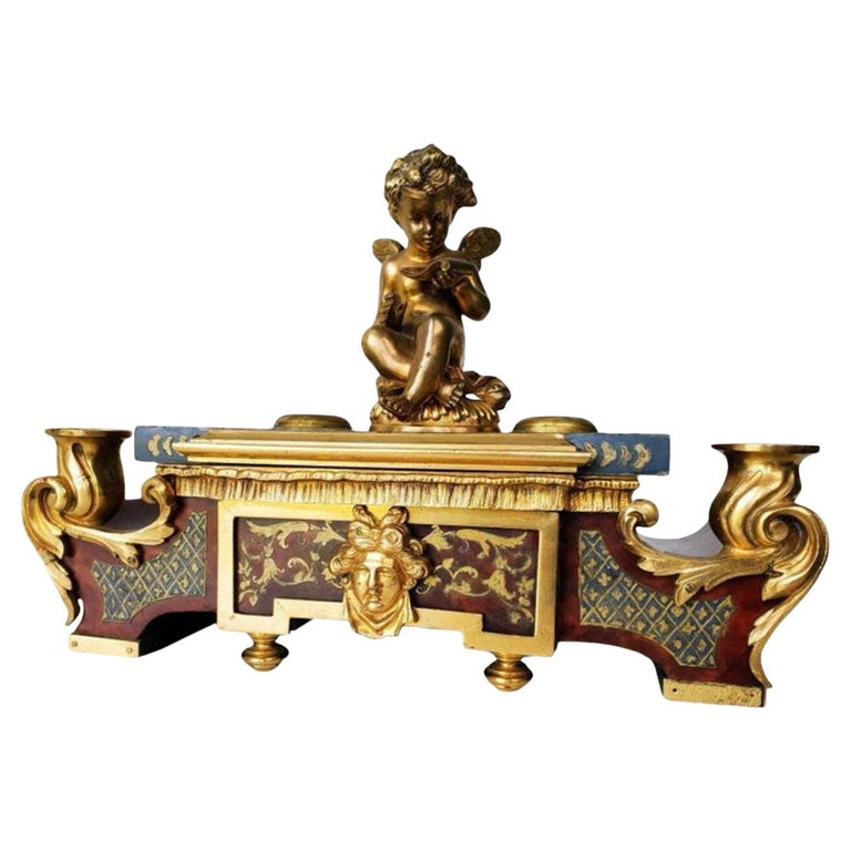 Louis XV figurine en plomb sur socle bois – Antique MarcBea