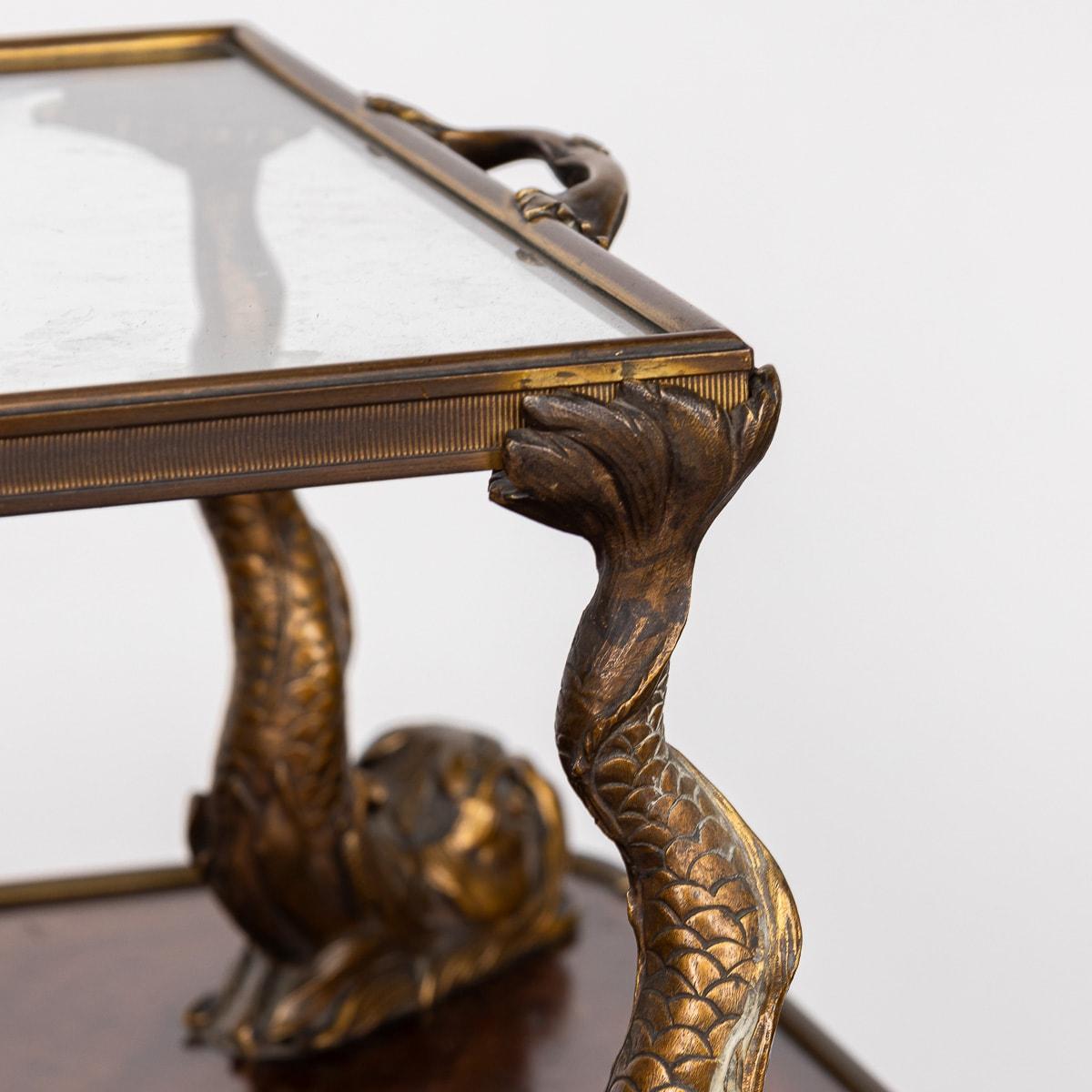 19th Century French Louis XV Style Ormolu Mounted Tea Table & Tray c.1880 For Sale 10