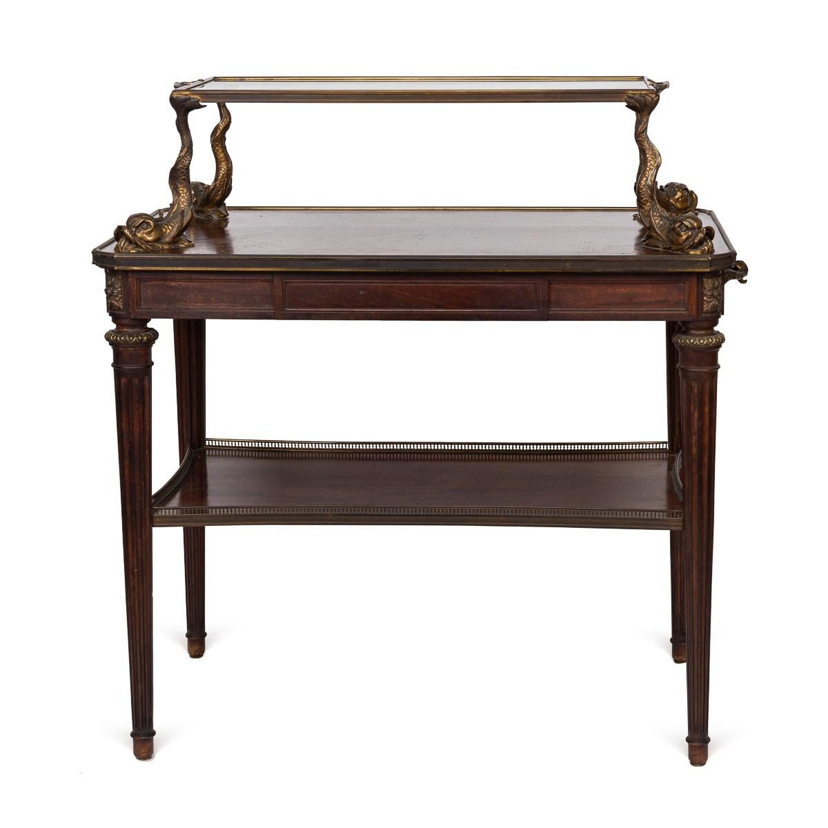 19. Jahrhundert Französisch Louis XV Stil Ormolu montiert Tee Tisch & Tablett c.1880 (Sonstiges) im Angebot
