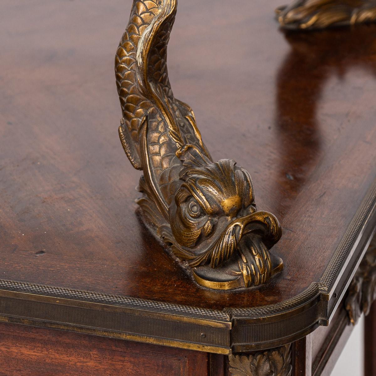 19. Jahrhundert Französisch Louis XV Stil Ormolu montiert Tee Tisch & Tablett c.1880 im Angebot 1
