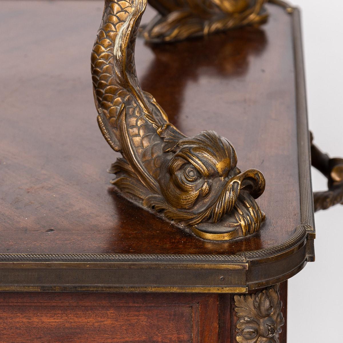 19. Jahrhundert Französisch Louis XV Stil Ormolu montiert Tee Tisch & Tablett c.1880 im Angebot 2