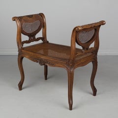 19th Century French Louis XV Style Piano Bench