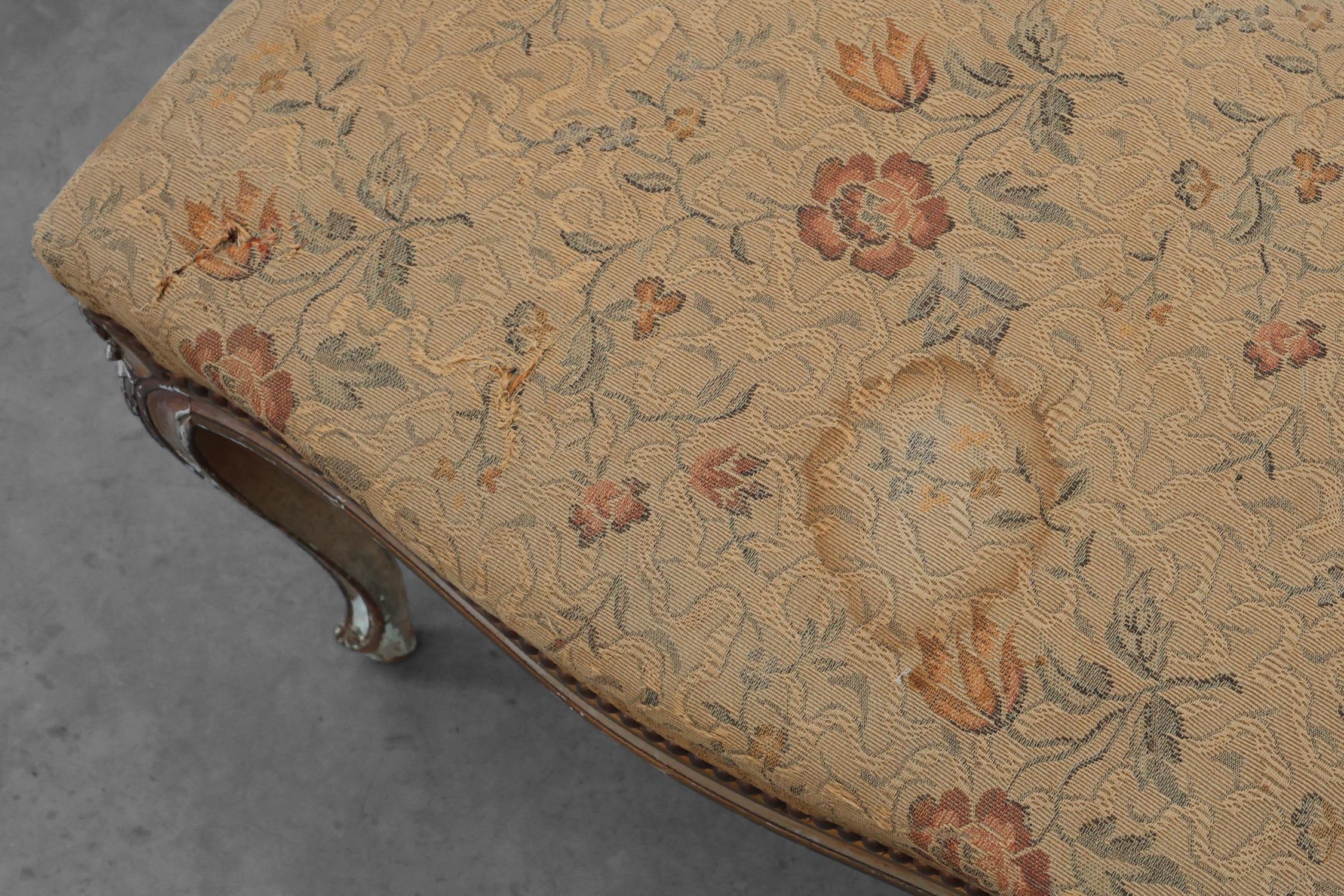 Banc ou tabouret de piano français du 19e siècle de style Louis XV en vente 2