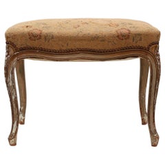 19th Century French Louis XV style piano bench or stool