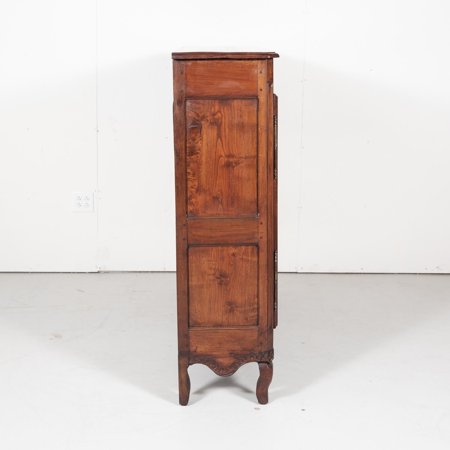 19th Century French Louis XV Style Provençal Cherry Bassette or Small Armoire 12