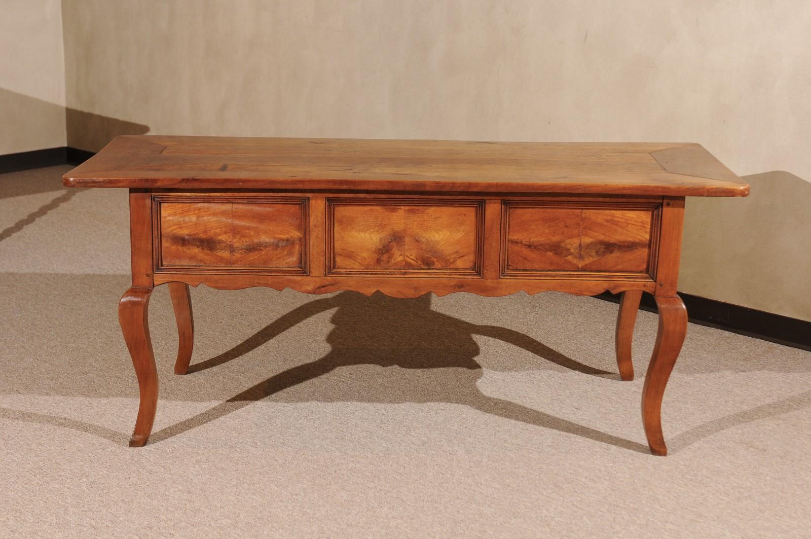19th Century French Louis XV Style Provincial Desk in Fruitwood 6