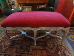 19th Century French Louis XV Style Silver Gilt Bench