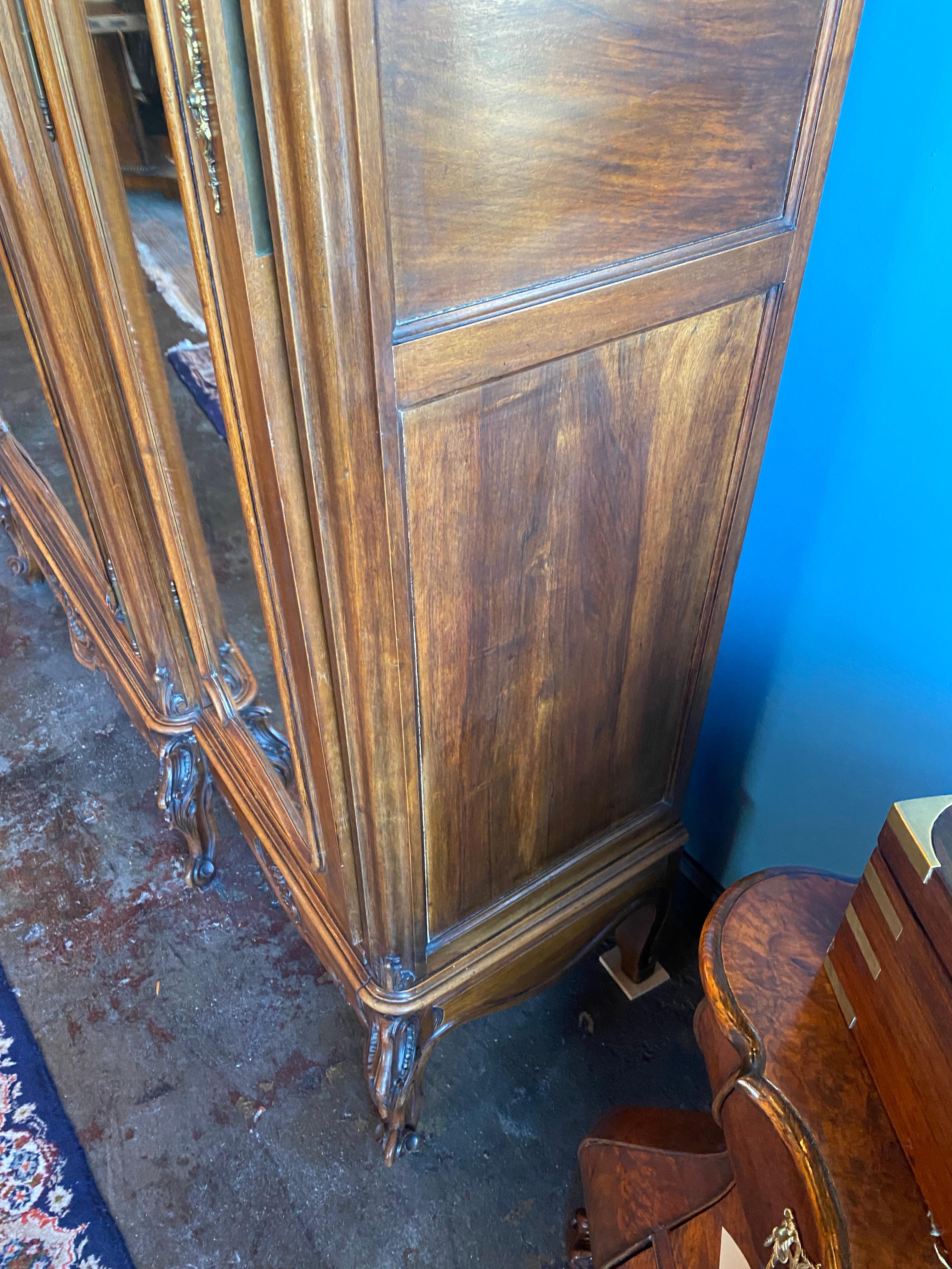 19th Century French Louis XV Style Walnut Armoire 7