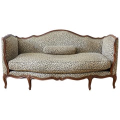 19th Century French Louis XV Style Walnut Canapé Settee