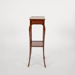 19th Century French Louis XV Style Walnut Chevet Table Signed G. Durand