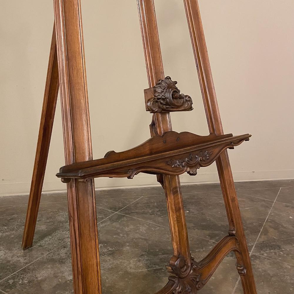 19th Century French Louis XV Walnut Easel For Sale 3