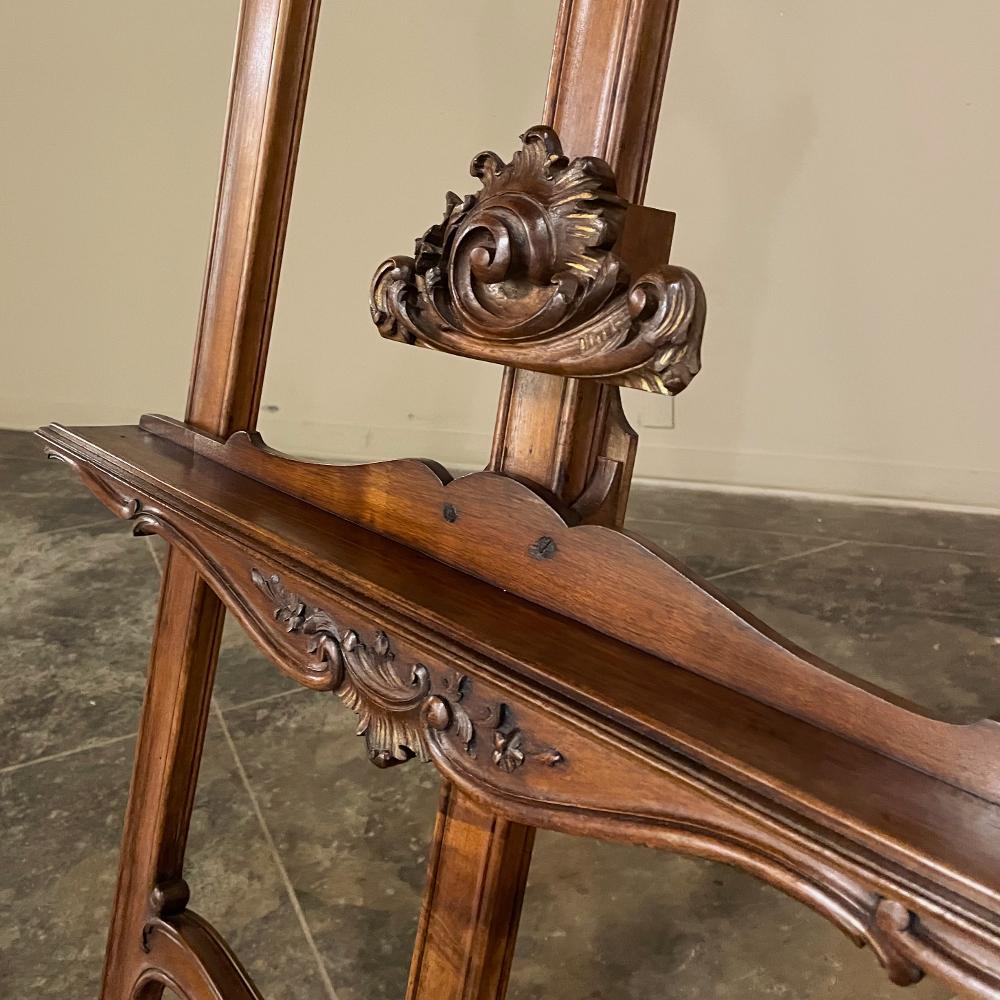 19th Century French Louis XV Walnut Easel For Sale 4
