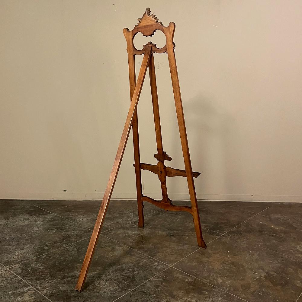19th Century French Louis XV Walnut Easel For Sale 5