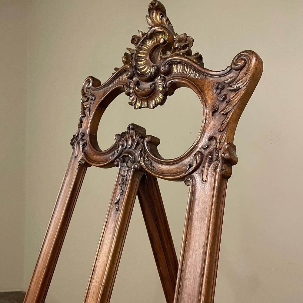 19th Century French Louis XV Walnut Easel For Sale 1