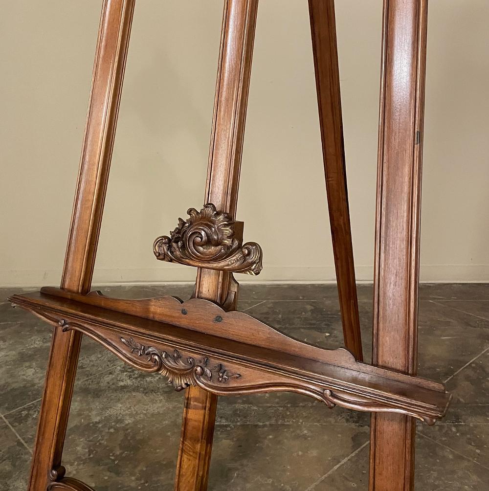 19th Century French Louis XV Walnut Easel For Sale 2