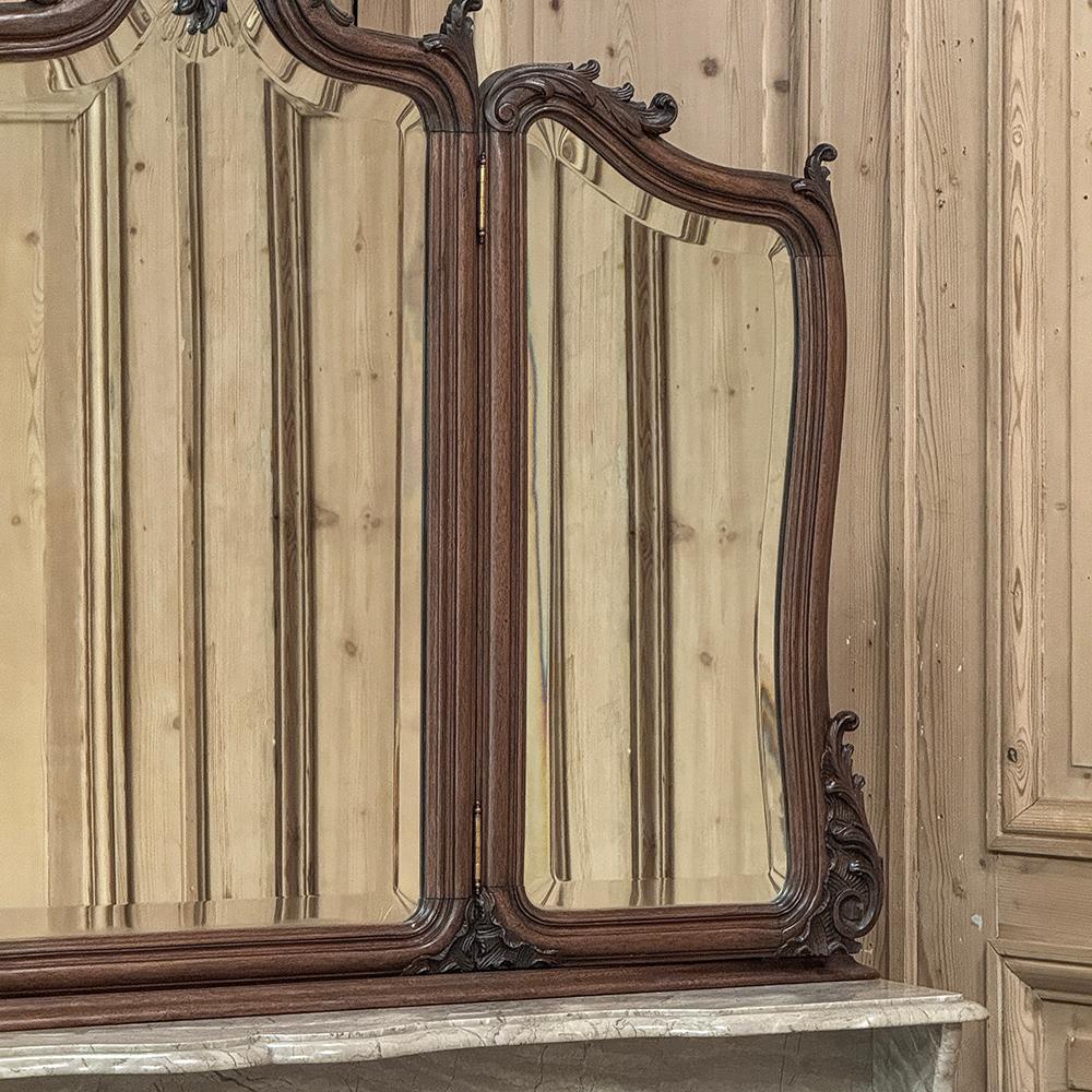 Brass 19th Century French Louis XV Walnut Washstand ~ Dresser For Sale