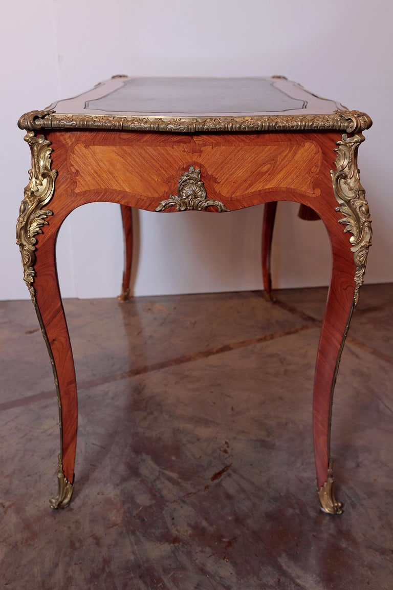 19th Century French Louis XV Writing Desk by P Sormani For Sale at