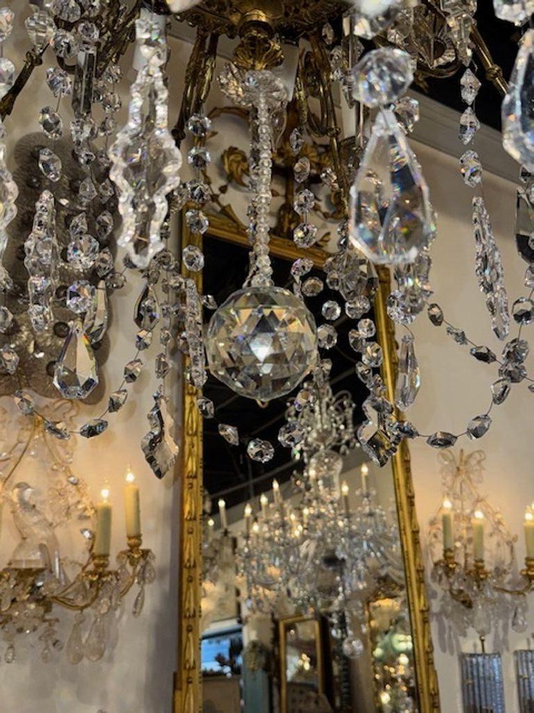 Araña francesa del siglo XIX Luis XVI de 48 luces en venta 1