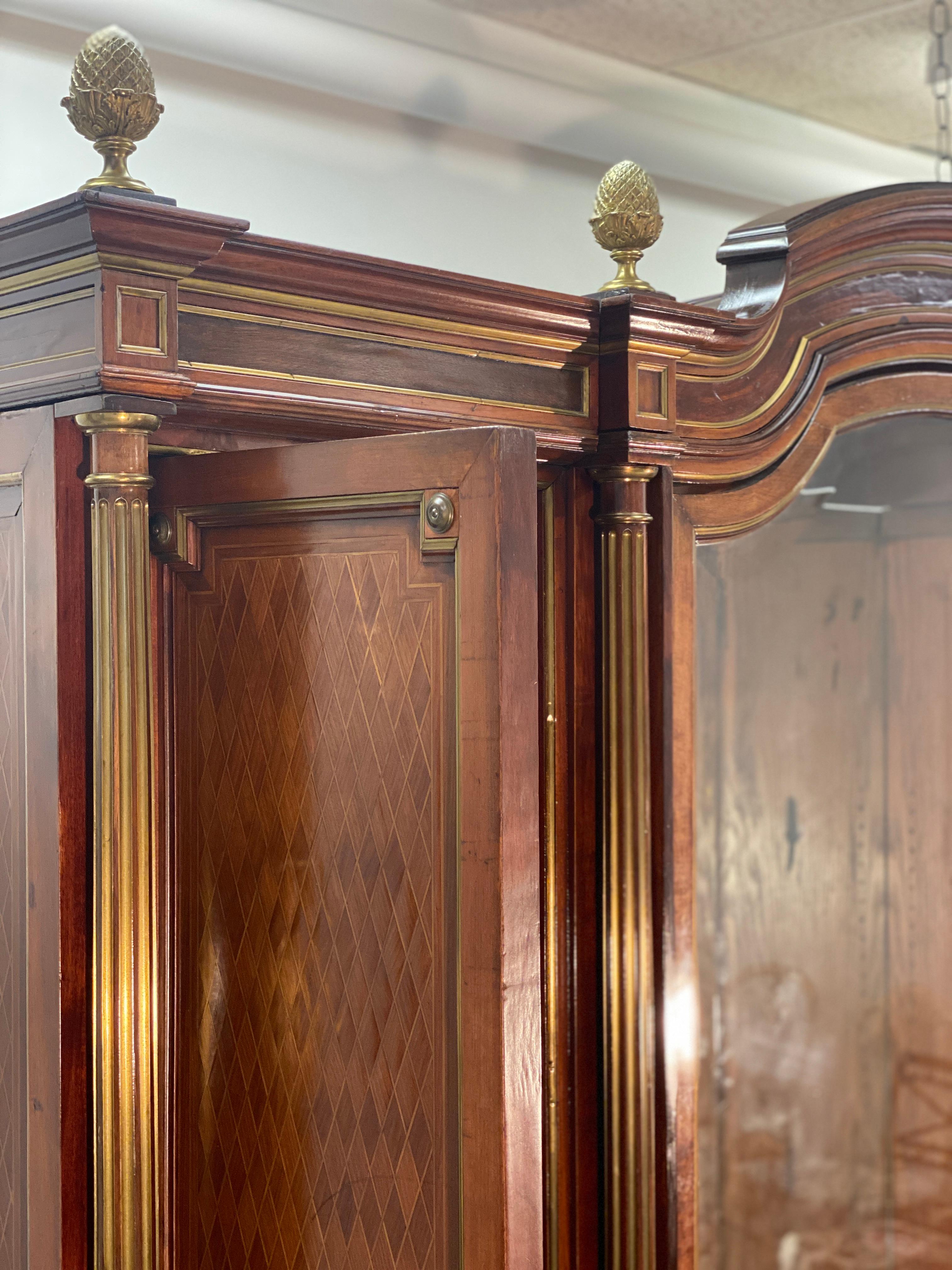 19th Century French Louis XVI Armoire Display Cabinet 13