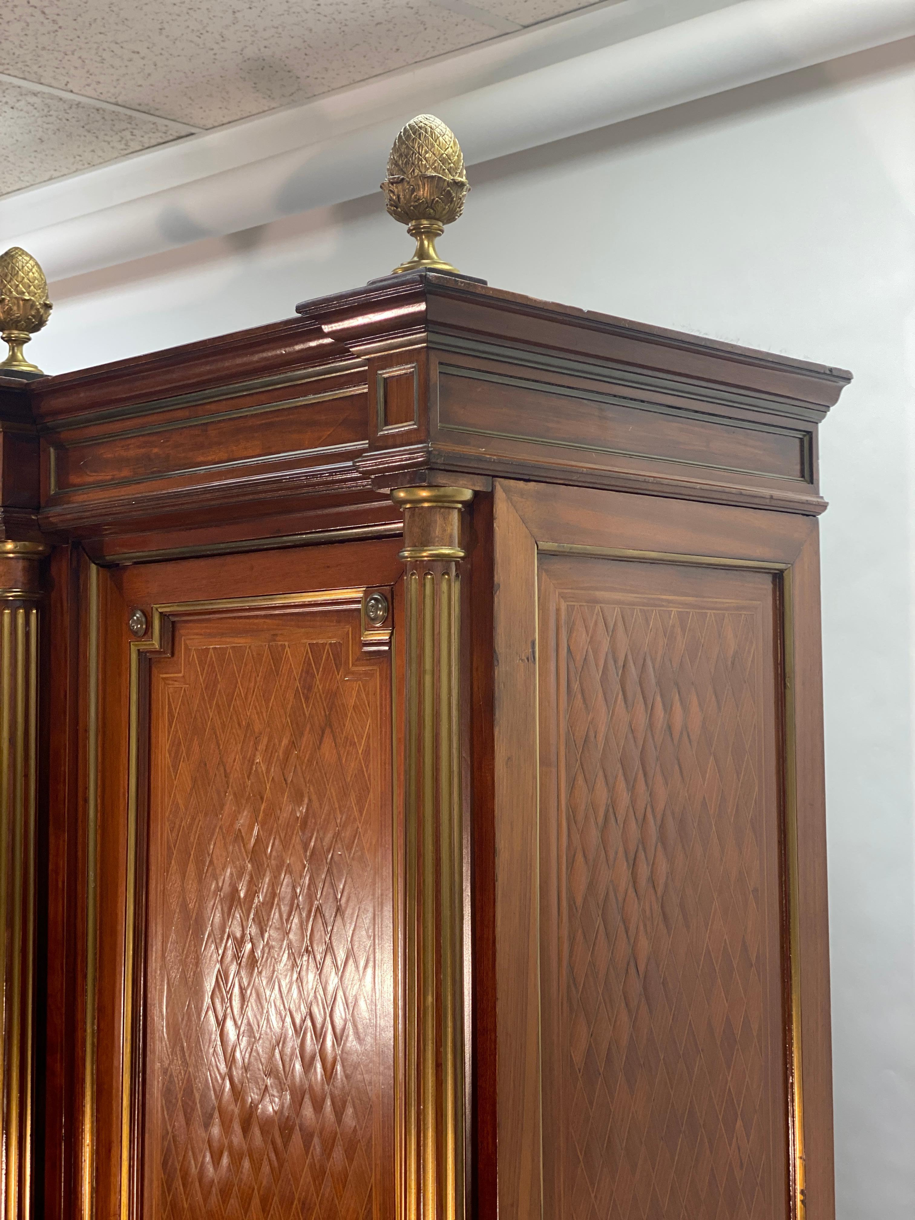 19th Century French Louis XVI Armoire Display Cabinet 1